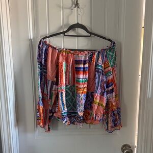 Savanna Jane Multicolor Off-Shoulder Top